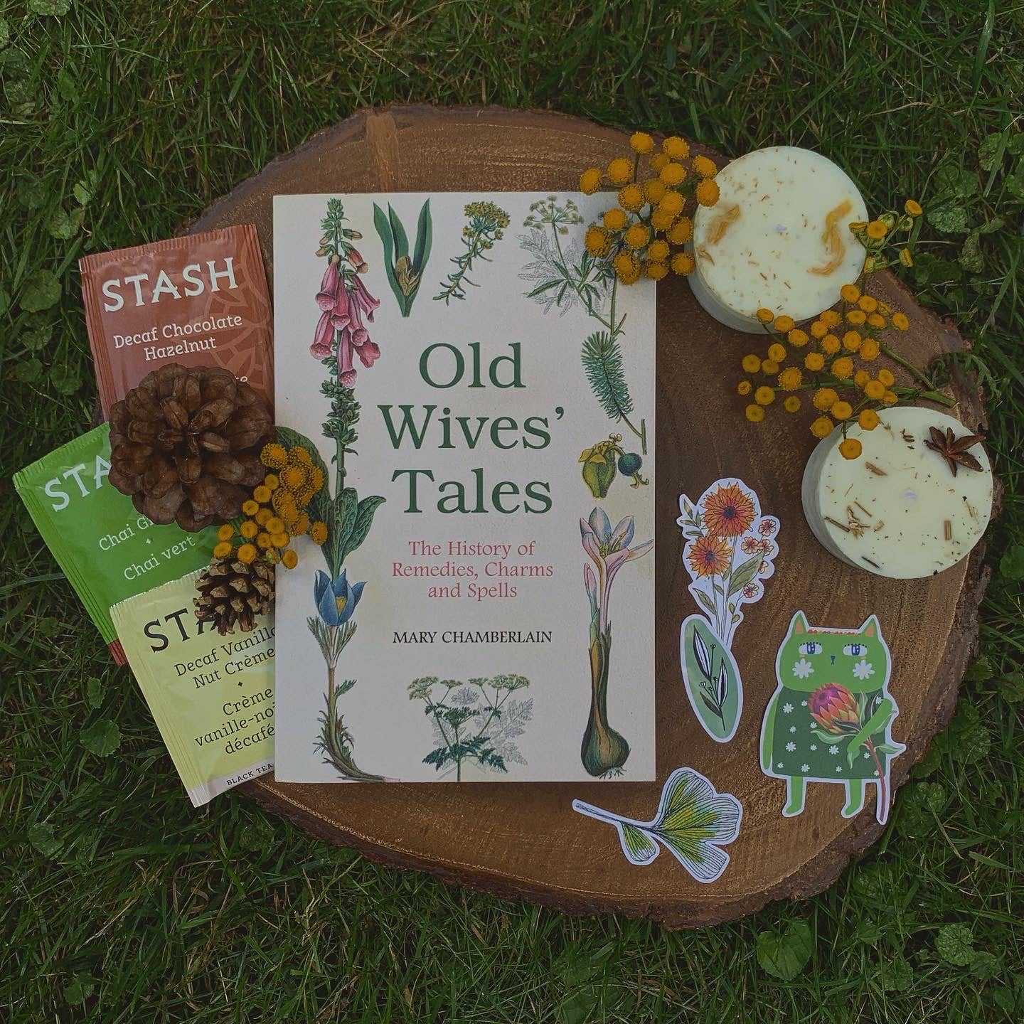 Blind Date With A Book | Green Witchcraft + Herbal Magick | A Cozy Care Package | Tea + Spell Candles Included