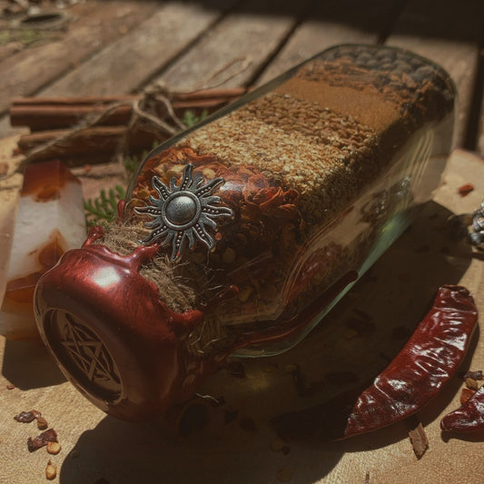 The Fire Witch XL Spell Bottle | Amplification, Creativity + Self-Confidence | Solar Magick