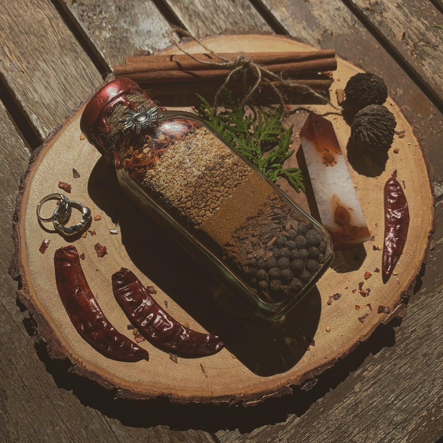 The Fire Witch XL Spell Bottle | Amplification, Creativity + Self-Confidence | Solar Magick