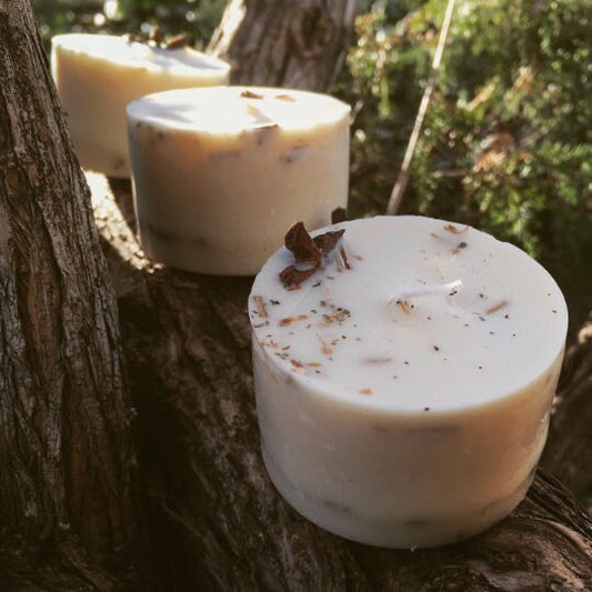 Wellness Mini Spell Candle | Eucalyptus, Ginger + Star Anise | Focus, Clarity + Study Aid | Handmade with Soy Wax