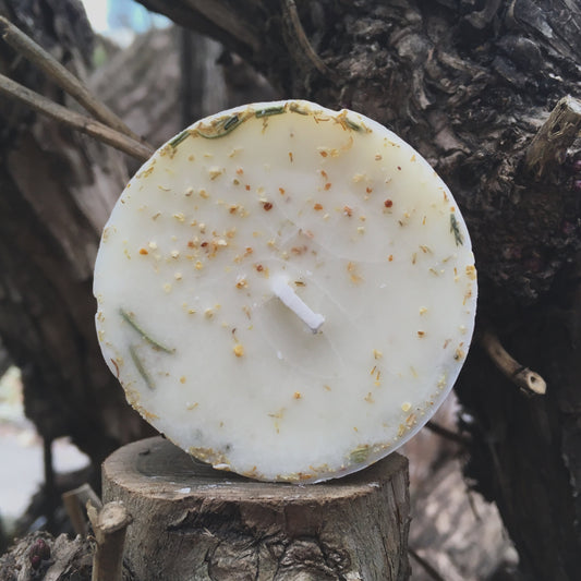 Healing Mini Spell Candle | Rosemary, Chamomile + Lemongrass | Positivity + Rejuvenation | Handmade with Soy Wax
