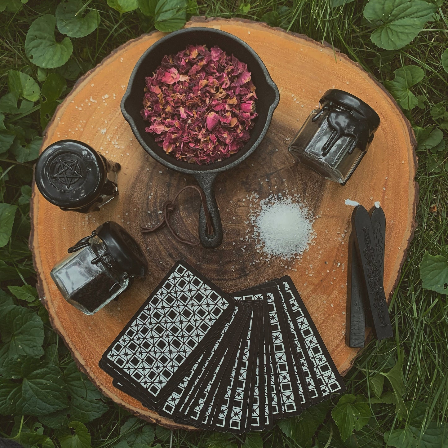 Witch's Black Salt | Warding, Banishing + Protection | Handmade Small Batch