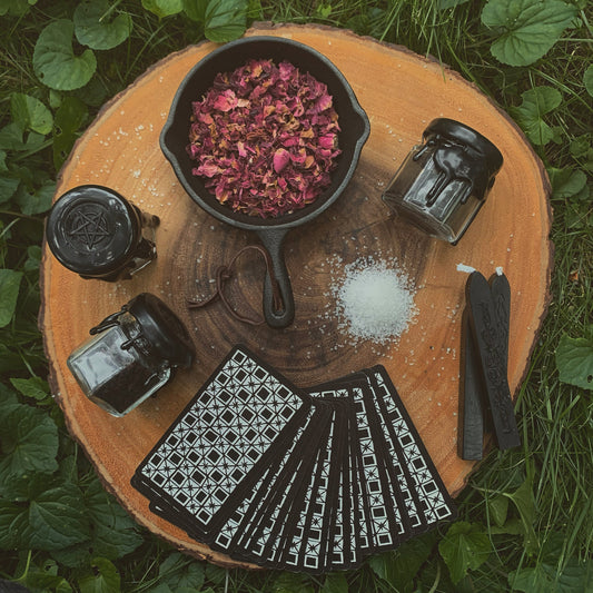 Witch's Black Salt | Warding, Banishing + Protection | Handmade Small Batch