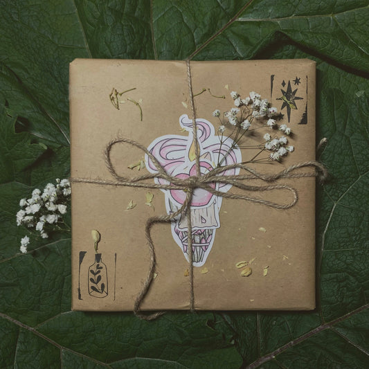 Blind Date With A Book | Green Witchcraft + Herbal Magick | A Cozy Care Package | Tea + Spell Candles Included
