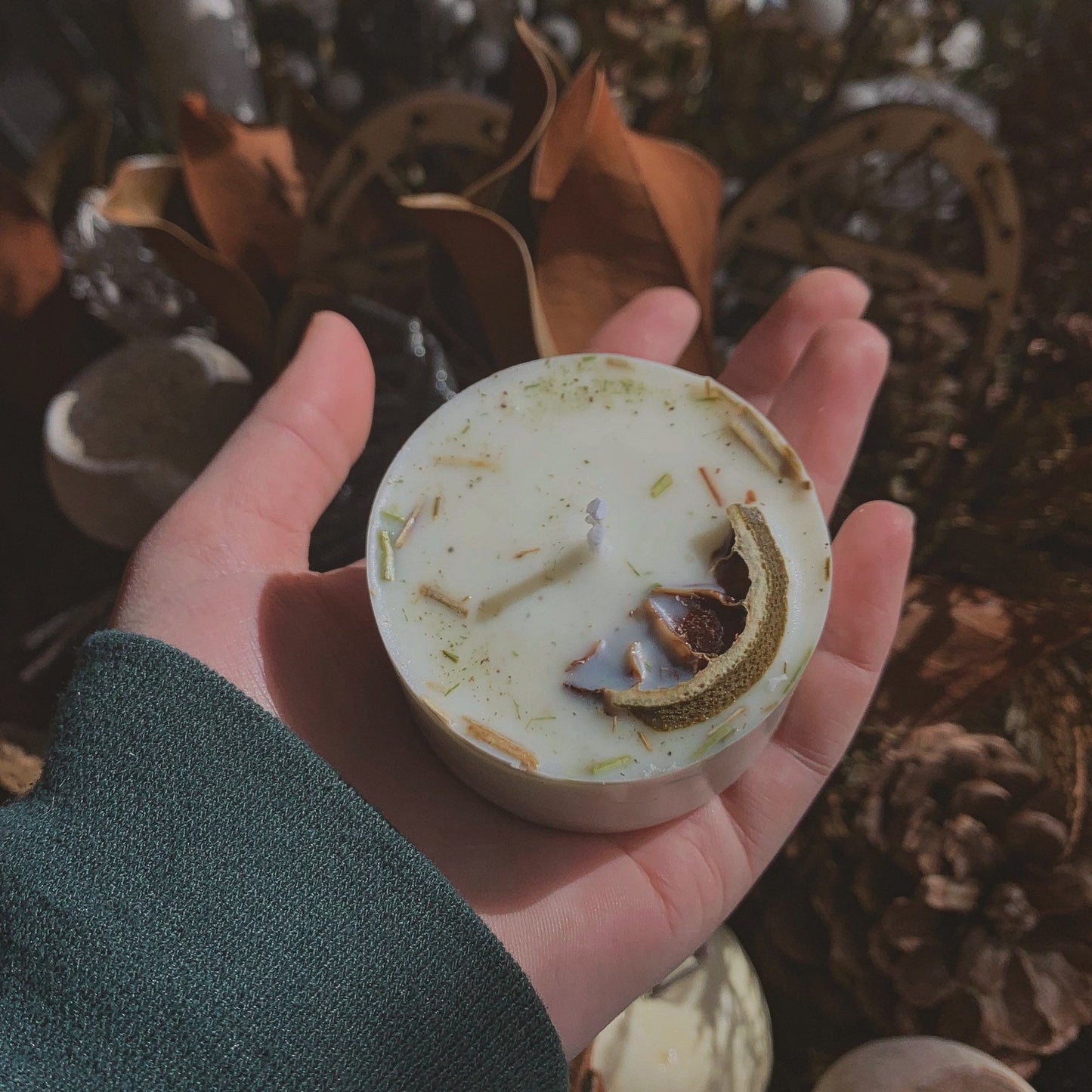 Uncrossing Mini Spell Candle | Thyme, Gingergrass + Lime | Remove Crossed Conditions [Binding, Jinx, Hex, Curse]